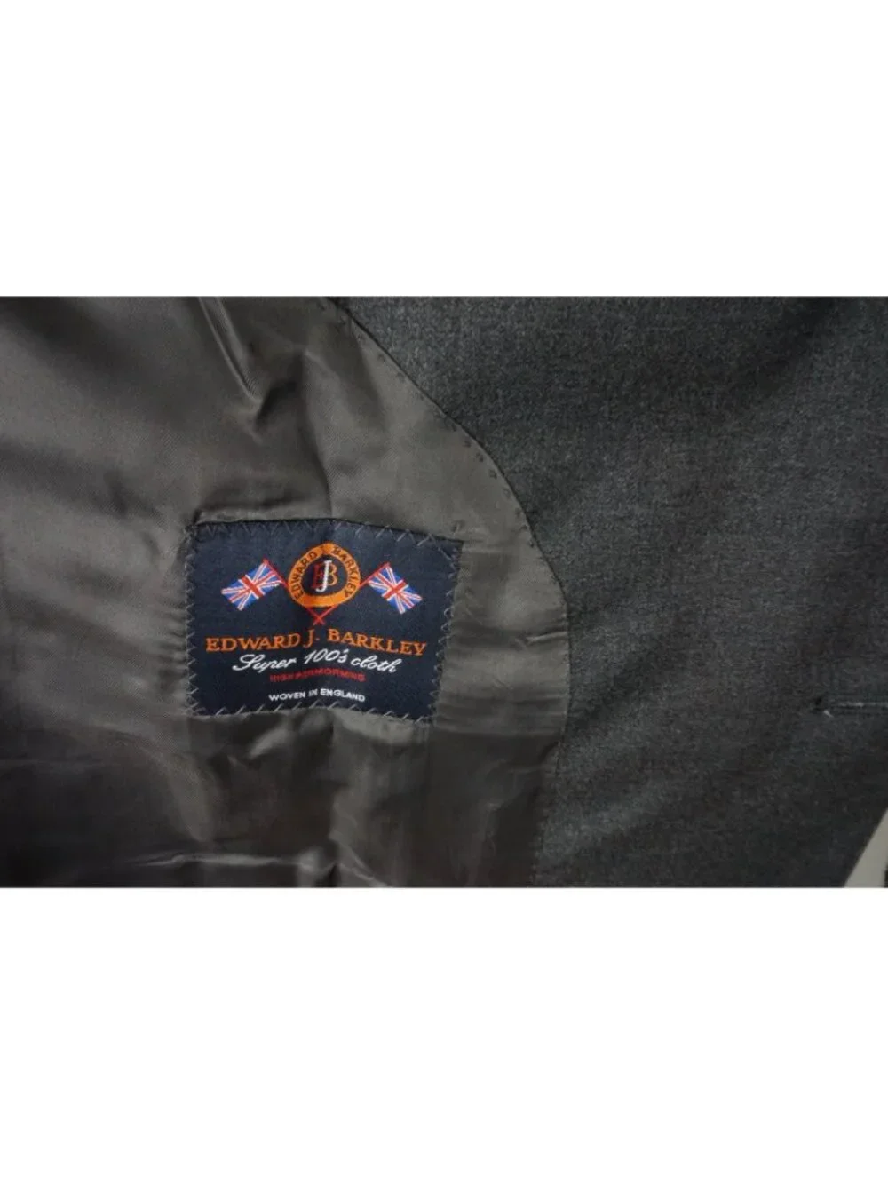 Flannel Bay Gray Edward Barkley 100s Wool 2Pc Suit Jacket Pants Sz 40 Brand Newc
